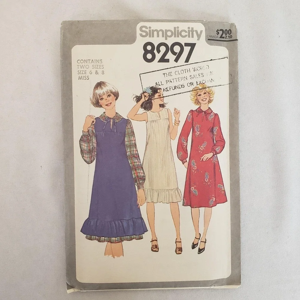 Lot Of 15 Vintage 1970s Sewing Patterns. Uncut. Most Womens Size 6 & 8 Small Med